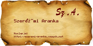 Szerémi Aranka névjegykártya